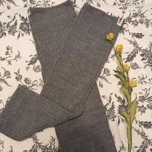 Rubiawear Ballet/dance gray knit legwarmers
